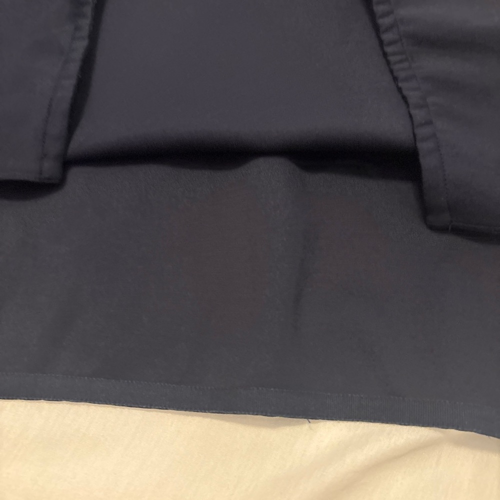 MM LAFLEUR Navy Blue Shawn Sweatshirt SZ M V-Neck Long Sleeve Light Scuba casual - Picture 14 of 15